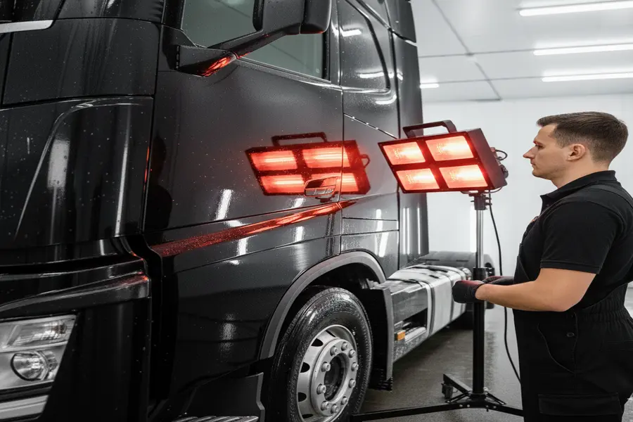 Keramische coating vrachtwagen drogen Keramische coating vrachtwagen drogen