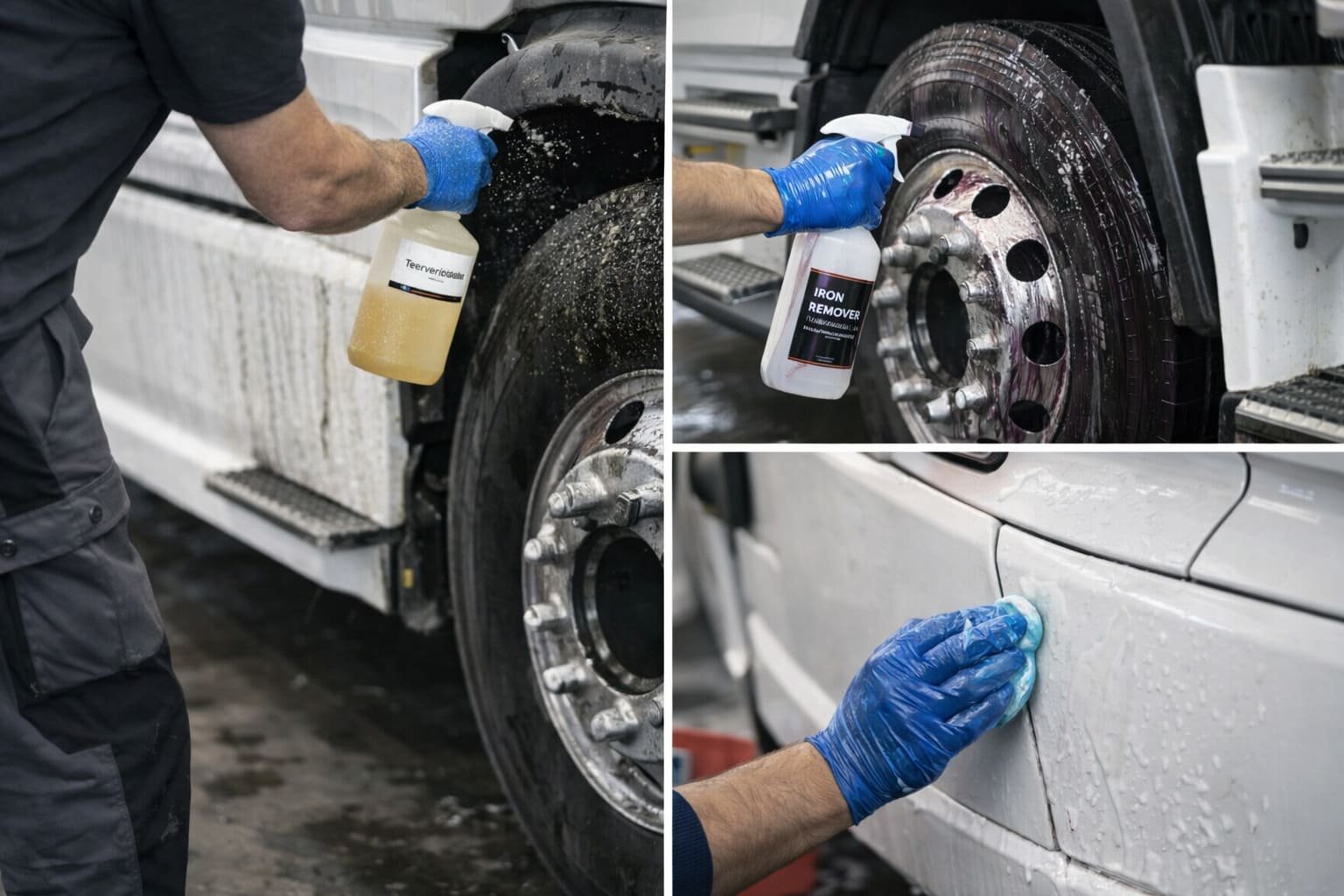 Stap 3 Decontaminatie van Exterieur Decontaminatie van Exterieur vrachtwagen